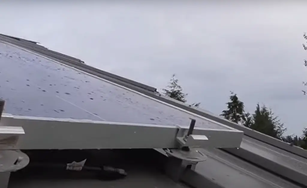 Solar Panels On A Standing Seam Metal Roof